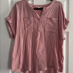 Lucky Brand light pink  Button-Up Blouse